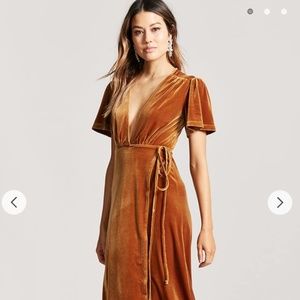 Amber Velvet Maxi Wrap Dress